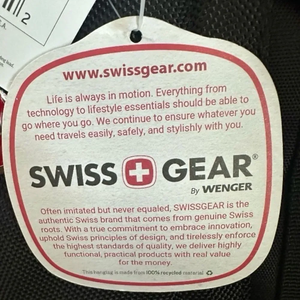 SwissGear 3760 ScanSmart TSA Laptop Backpack Black 16